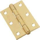 National 3 In. Brass Loose-Pin Narrow Hinge (2-Pack) Image 1